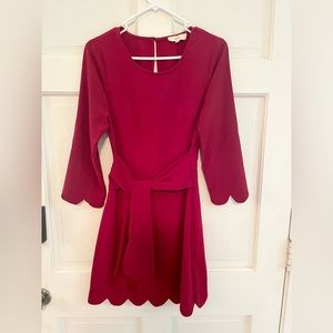 Long sleeve red dress